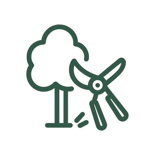 Brush removal service icon