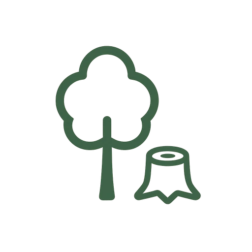 Tree removal service icon