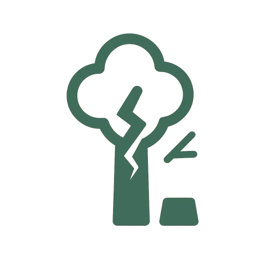 Storm damage cleanup service icon