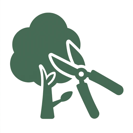 Tree pruning service icon