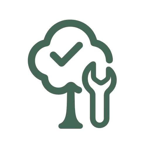 Tree health maintenance service icon