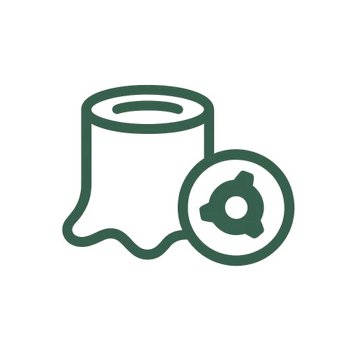 Stump grinding service icon